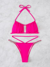 Sexy Hollow Split Swimsuit Bikini