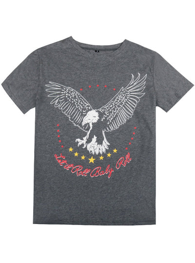 Printed Short Sleeve Pullover T-shirt