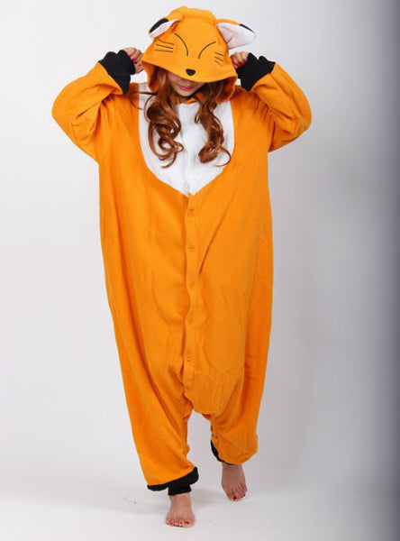 Fox Animal Cosplay Pajamas Onesie Women Sleepwear