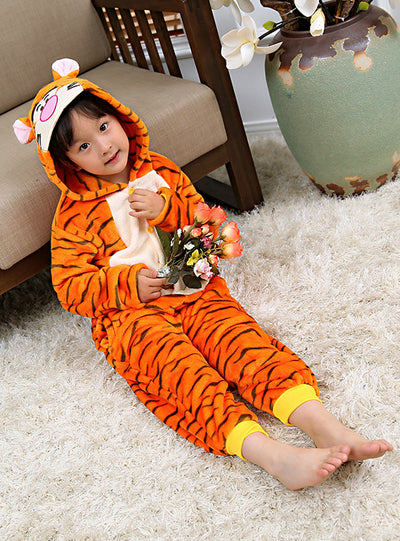 Christmas Pajamas Kids Boys Girls Pijama Tiger 