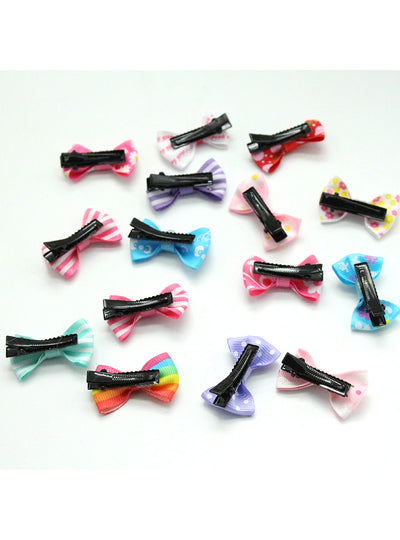 20 Pcs/ Lot Small Mini 3cm Bow Hairgrips 