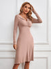 V-neck Long Sleeve Dress