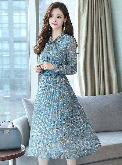 Maxi Boho Dresses Elegant Women Party Long Sleeve Dress