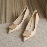 Women Soft Leather High Heels