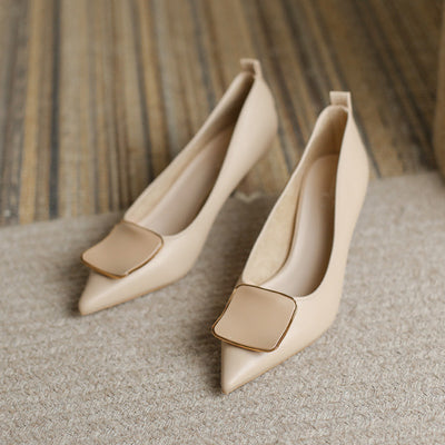 Women Soft Leather High Heels