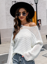 Loose and Sexy Openwork Sweater