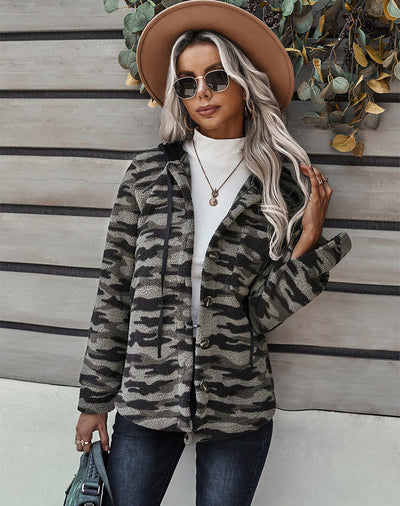 Double Fleece Long Sleeve Coat