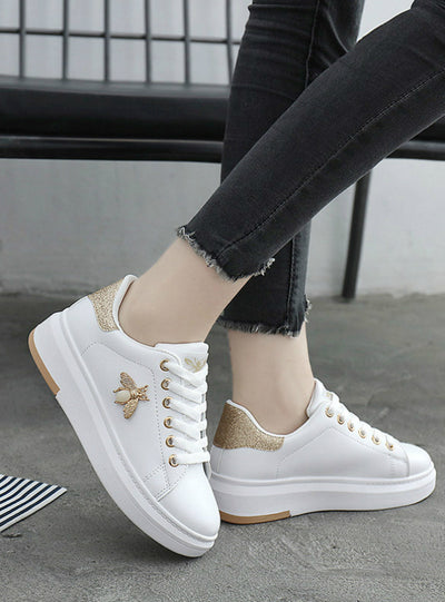 Women Sneakers Fashion Breathable PU Leather