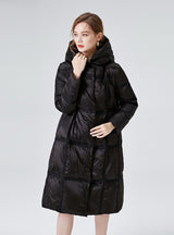 White Duck Down Loose Long Winter Coat