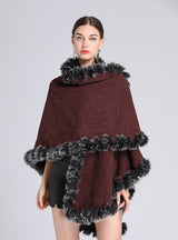 Hand-made Wool Shawl Cloak Capable Large Size