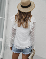 Solid Color V-neck T-shirt