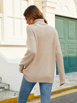 Sexy Lapels Long Sleeve Sweater