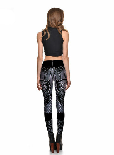 Print Pants Trousers Stretch Pants Plus Size