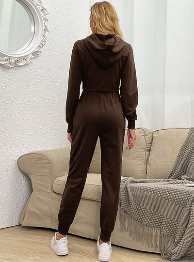 Zipper Leisure Sports Two-piece Suit