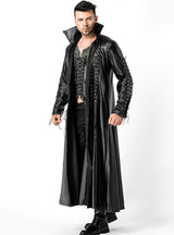 Halloween Men's Vampire Cospaly Leather Cape
