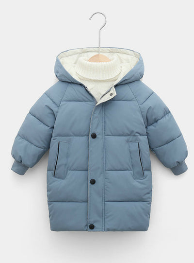 Children's Down Coat Winter Teenage Girls Cotton-padded