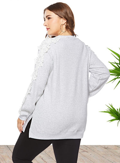 Turtleneck Letter Printed Long Sleeve Shirt