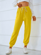 Sports Solid Color Casual Pants