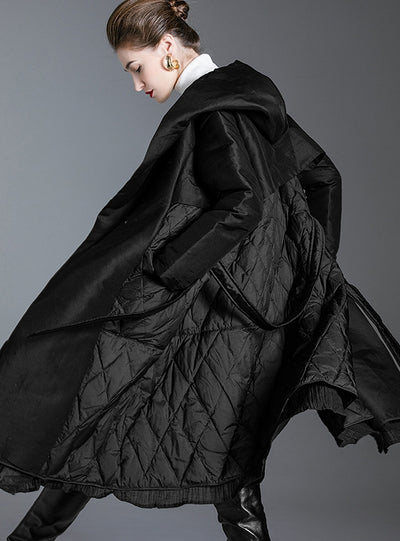 Slim and Long White Duck Down Coat