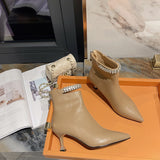 Pointed Stiletto Heels Spud Bare Boots