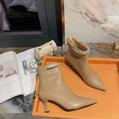 Pointed Stiletto Heels Spud Bare Boots