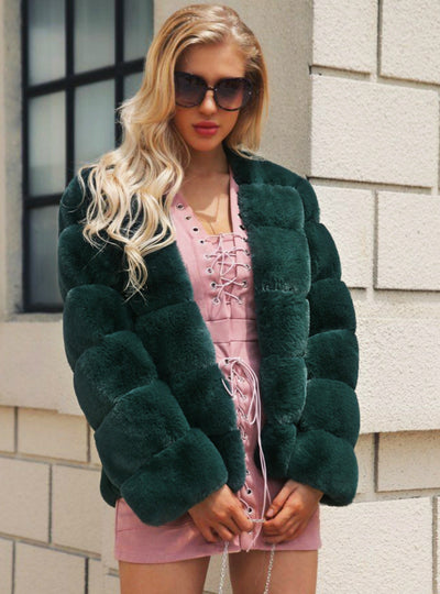 Fur Rabbit Fur Coat With Short Fur Coat In Cross Ditch