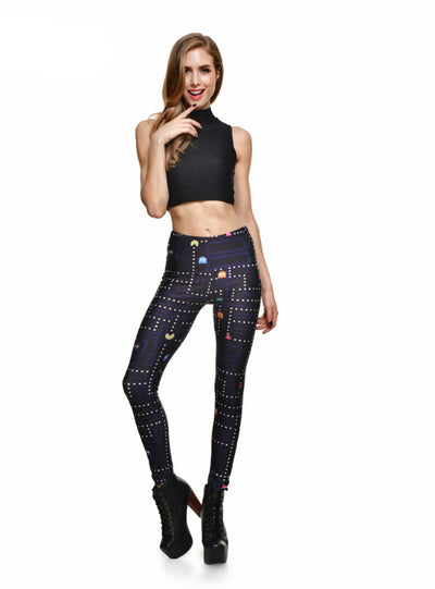 Print Pants Fitness Legging Woman Leggings 