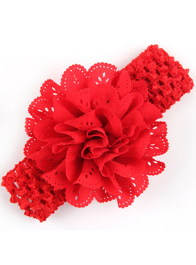 Flower Elasticity Width Elastic Hair Band Kids Flower