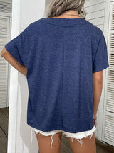 V-neck Short Sleeves T-shirt
