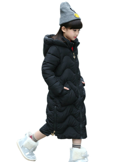 Girls Down Cotton-Padded Jacket Long Style