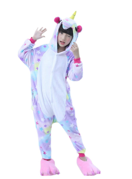 Kids Animal Stars Unicorn Pajamas For Boys Girls