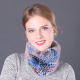 Winter Rex Hair Knitted Collar Scarf