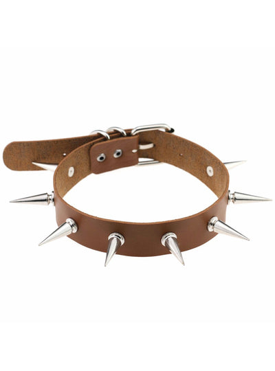 Spike Choker Collar Women Goth Chokers Necklace 