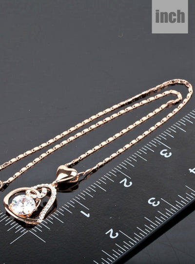 Crystals Heart Pendant for Valentine's Day Gift