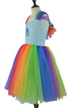 Girl Rainbow Tutu Dress Princess Little Horse