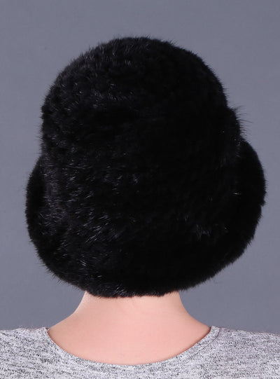 Mink Fur Hats Ear Protectors Mother's Basin Hats