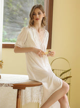 Princess Front Split Buckle Nightdress