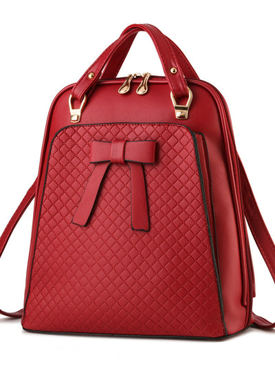 Ladies Backpack Shoulder Bag School PU Leather Backpack