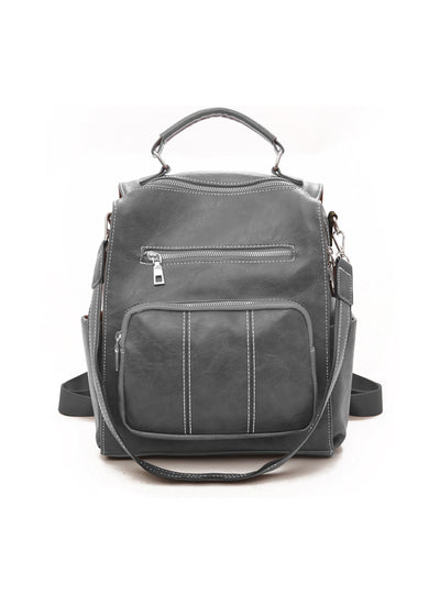 Fashion Retro Zipper Backpack