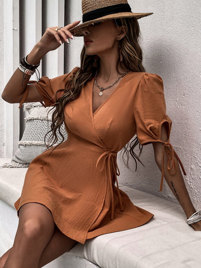 Women Casual V-neck Dress