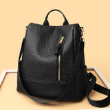 Pu Soft Leather Lady's Outdoor Backpack