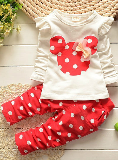 Baby Clothing Sets Cartoon Printing Sweatshirts Pants 