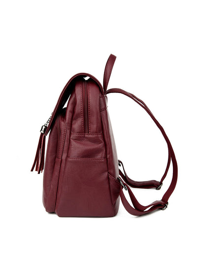 Women Backpack High Quality Genuine Leather School Bags 