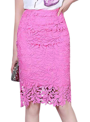 High Waist Pencil Skirts Fashion Korean Style Hollow Out