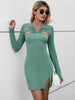 V-neck Long Sleeve Sexy Dress