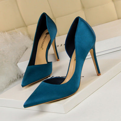 Shallow Mouth Pointed High-heeled Shoes