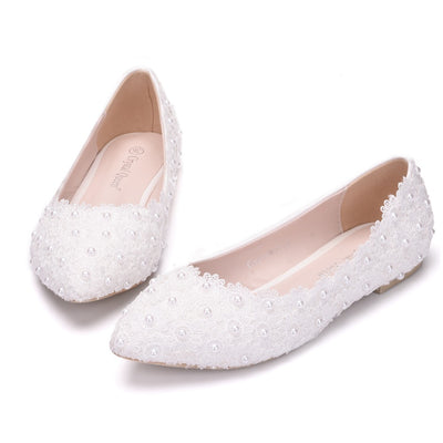 Lace Flat Shoes Shallow Shoes For Pregnant Women