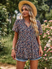 V-neck Temperament Printed Casual Shirt
