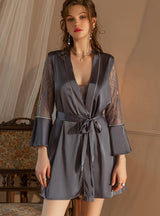 Lace Stitching Nightdress Home Dress