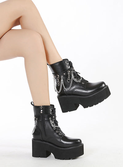 Martin Boot Girl Muffin Platform Shoes